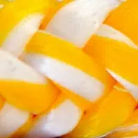 Garcette jaune blanc