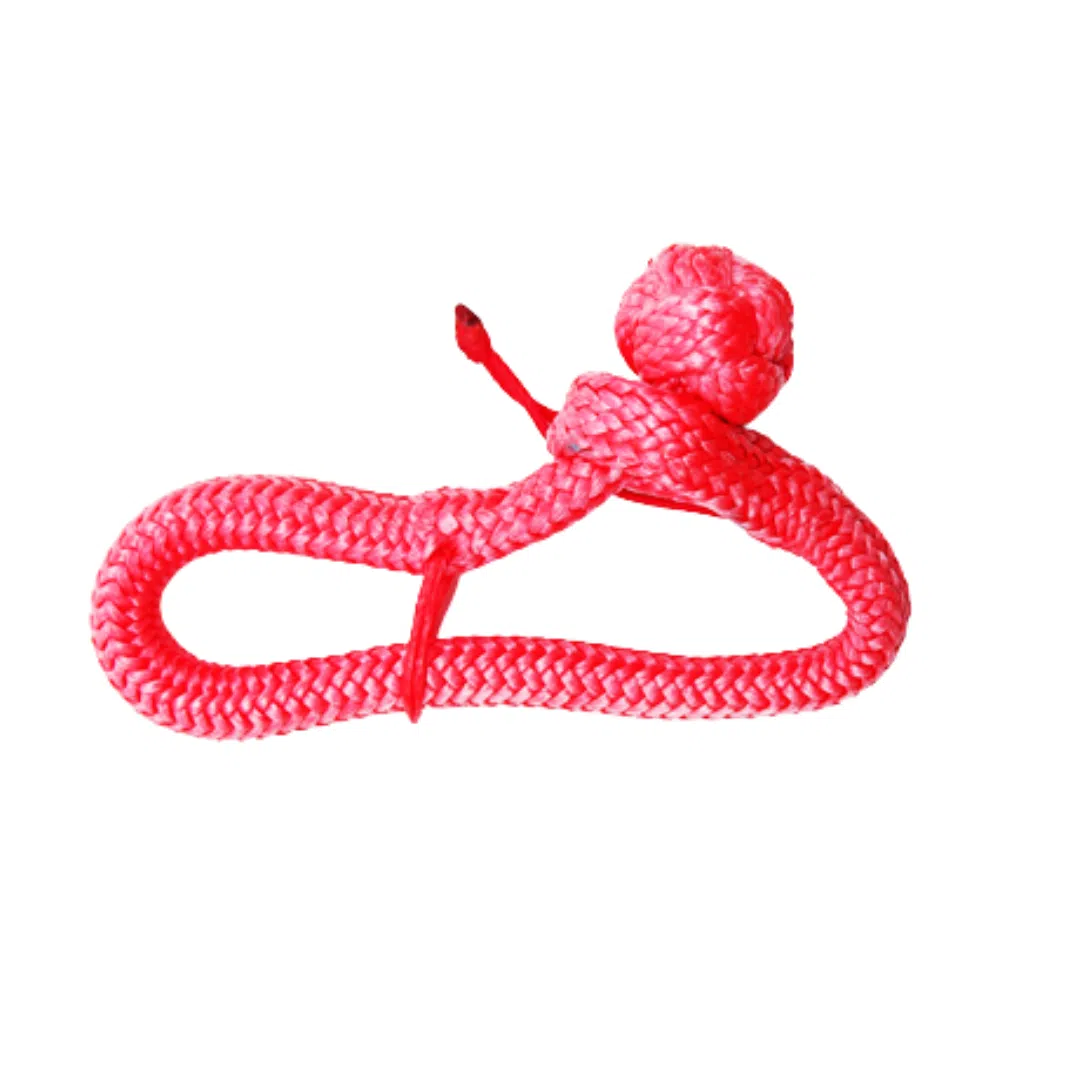 Red textile shackle