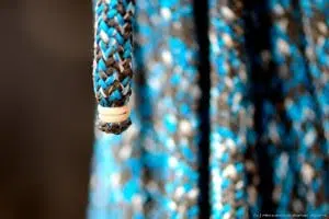 Photo d'un cordage avec une terminaison constrictor