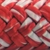 photo d'un cordage ame dyneema ensimé blanc et rouge albatros
