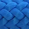 Photo d'un cordage ame dyneema polypropylene bleu punch