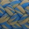 Photo cordage polyester beige et bleu callisto