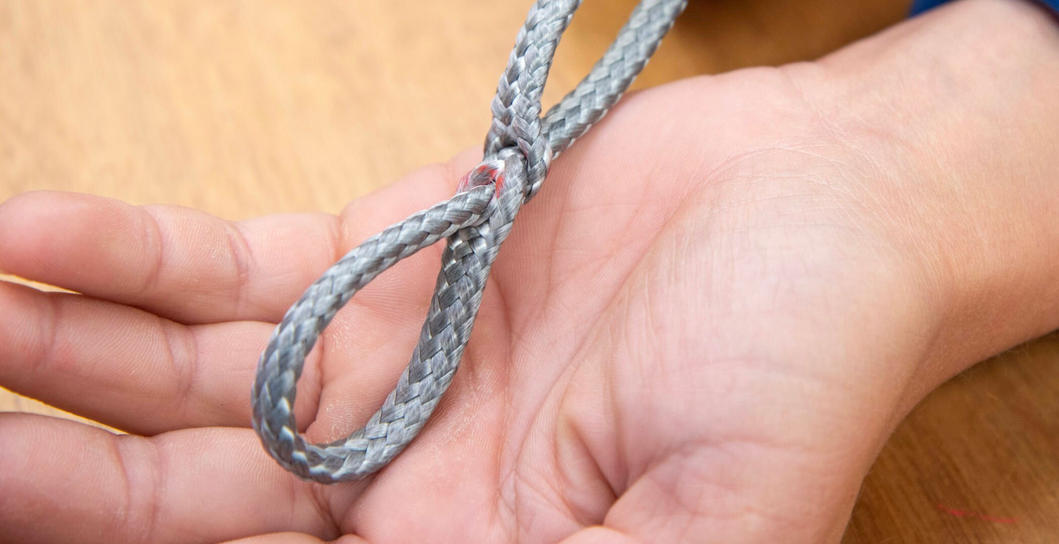 Finish ropes using a stitched whipping