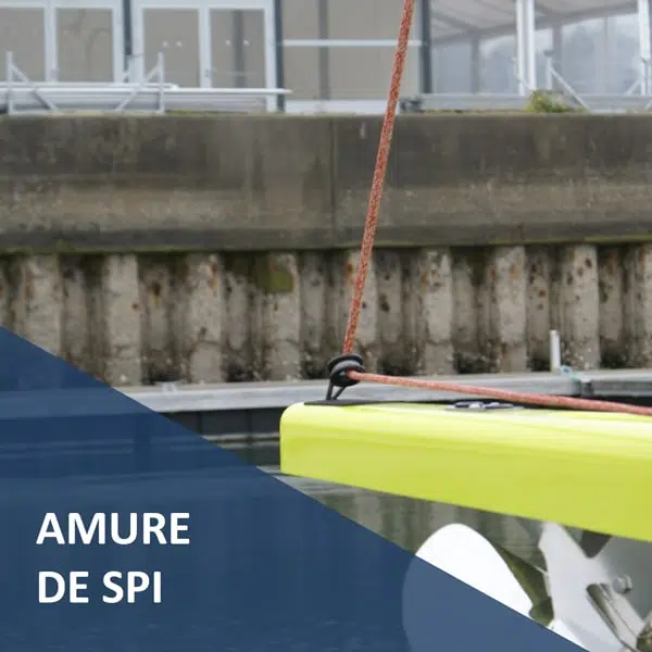 Amure de Spi prête à l'emploi Croisière Côtière, œil épissé, âme Dyneema