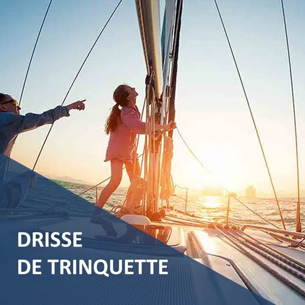 Drisse de trinquette prête à l'emploi Croisière Côtière