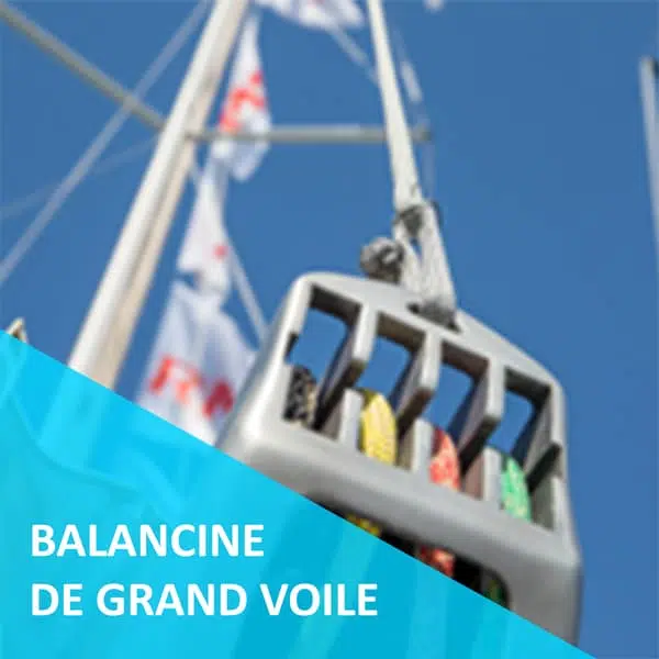 balancine de bôme de grand voile pour bateaux de régate