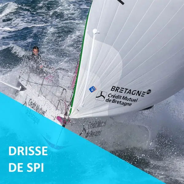 drisse de spi pour bateaux de régate