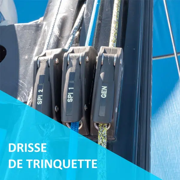 drisse de trinquette pour les bateaux de régate