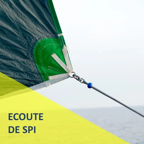 Spinnaker sheet ready for use Grande Croisière