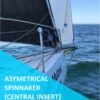 Ready-to-use asymmetrical spinnaker sheet with central insert for Regatta