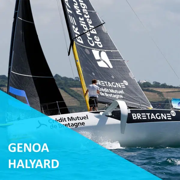 Ready-to-use Premium Regatta Genoa halyard, Dyneema core