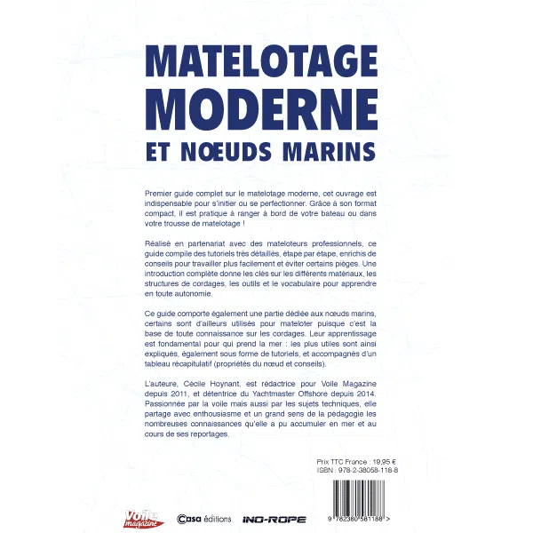 Livre tutoriel noeuds et matelotage moderne Ino Rope