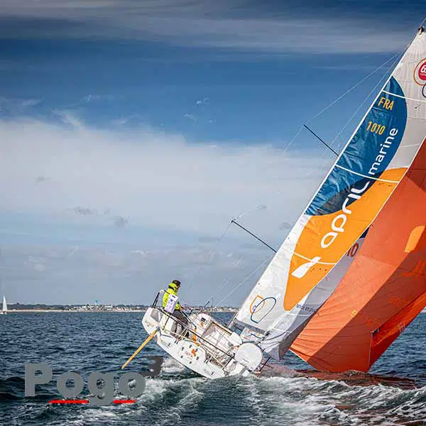 Écoute de Spi asymétrique avec greffe centrale Mini 6.50 Pogo 3