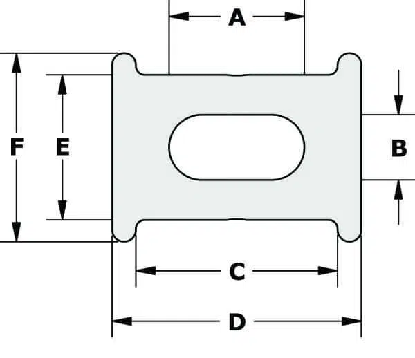 Dimensions spool shackles Tylaska