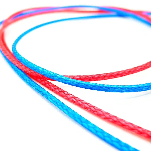 tresse dyneema bleue pas de tressage court