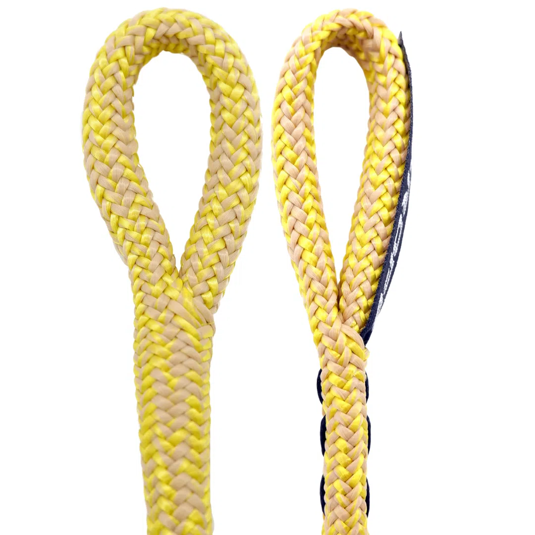 Épissure double tresse polyester + passant-messager | Ino-Rope