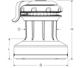 schéma winch orbit Ronstan