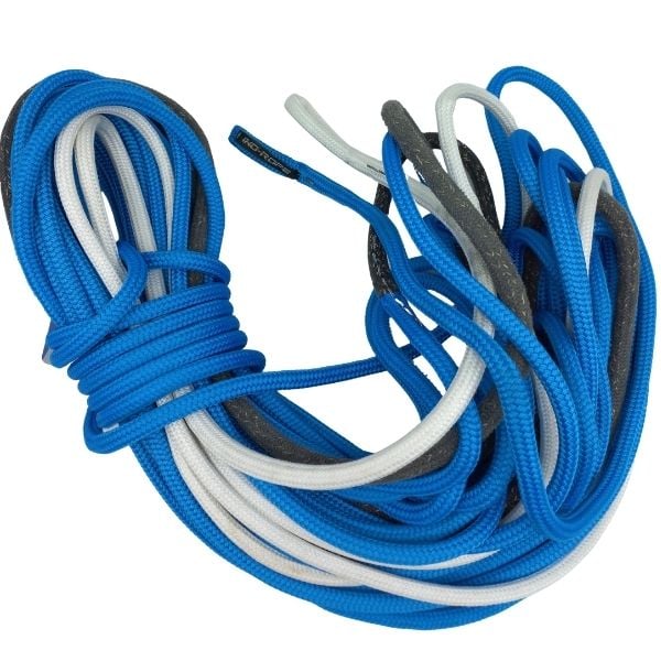 Âme Dyneema® RSK78 | gaine Polyester, Ø10mm, 32m, Œil épissé gainé Dyneema sur 3,65m, Passant-messager, Bleu