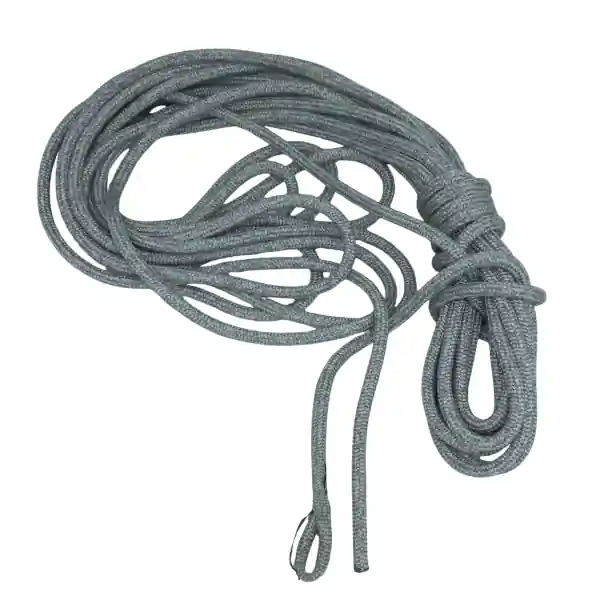 Âme Polyester | Gaine Polyester, Ø10mm, 16m, Coupe Chaude, Passant-messager, Gris-Blanc