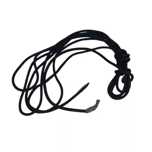 Âme HMPE et gaine Polyester, Ø8mm, 7.5m, Oeil épissé simple tresse cousu et gaine surliée, Constricteur, Noir