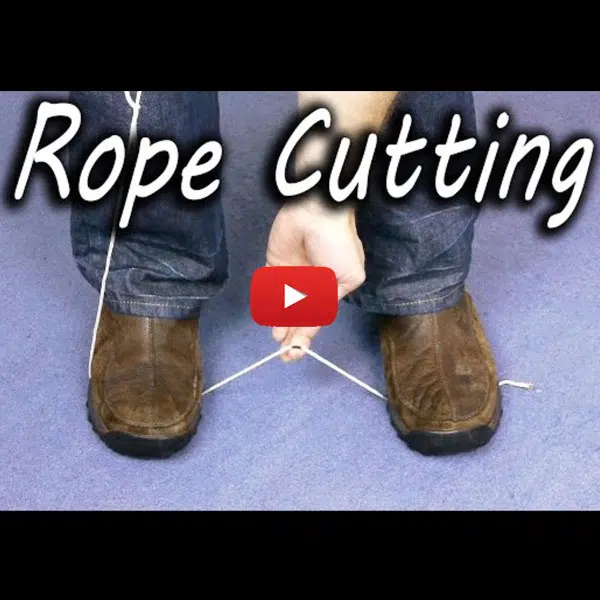 Photo d'une miniature youtube couper une corde